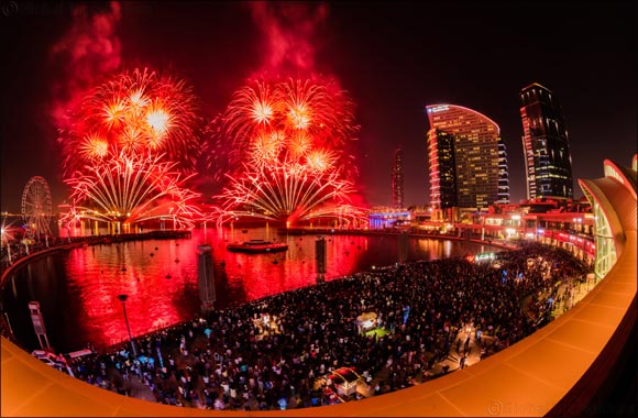 Mall festival lighting and promotional displays in Abu Dhabi