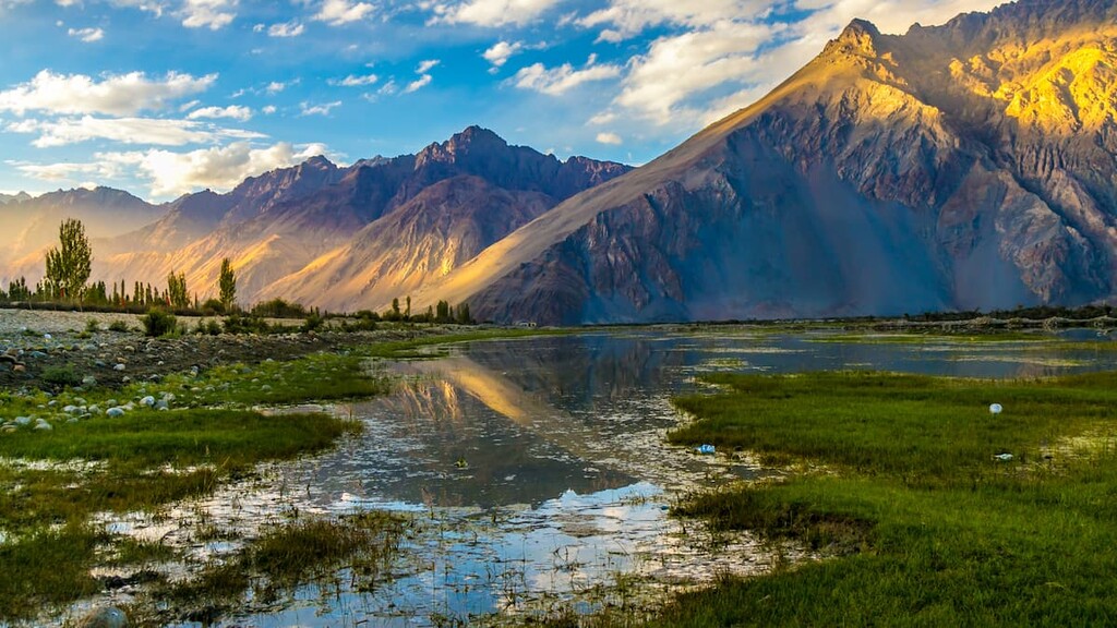 Ladakh high altitude mountain terrain