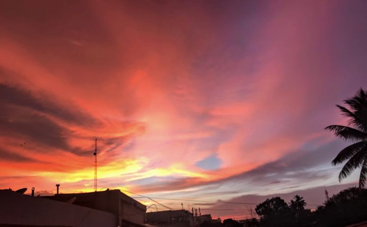 Sunset view at Agarthalu near Bangalore