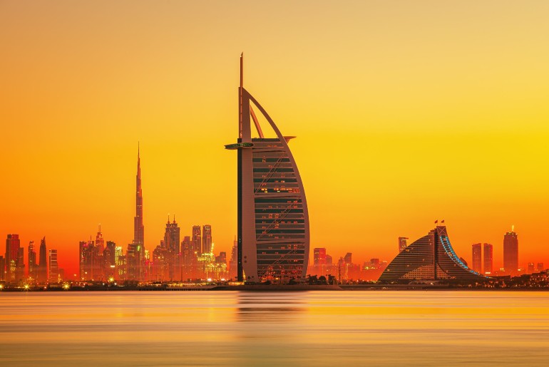 Sunset at Al Sufouh Beach Dubai