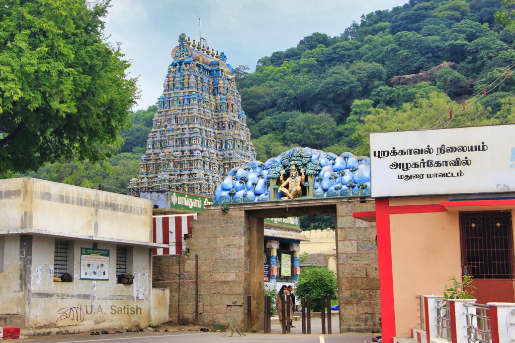 Road route from Madurai to Alagar Koil