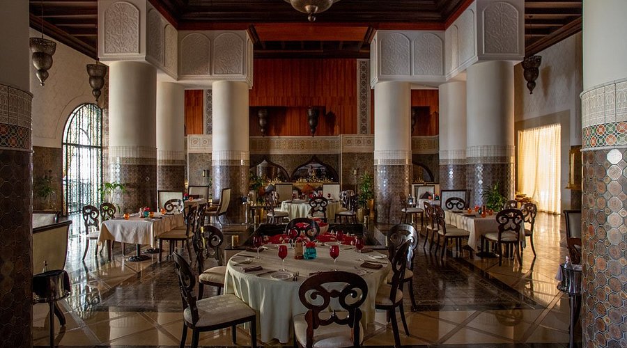 Sophisticated indoor dining area at Amala