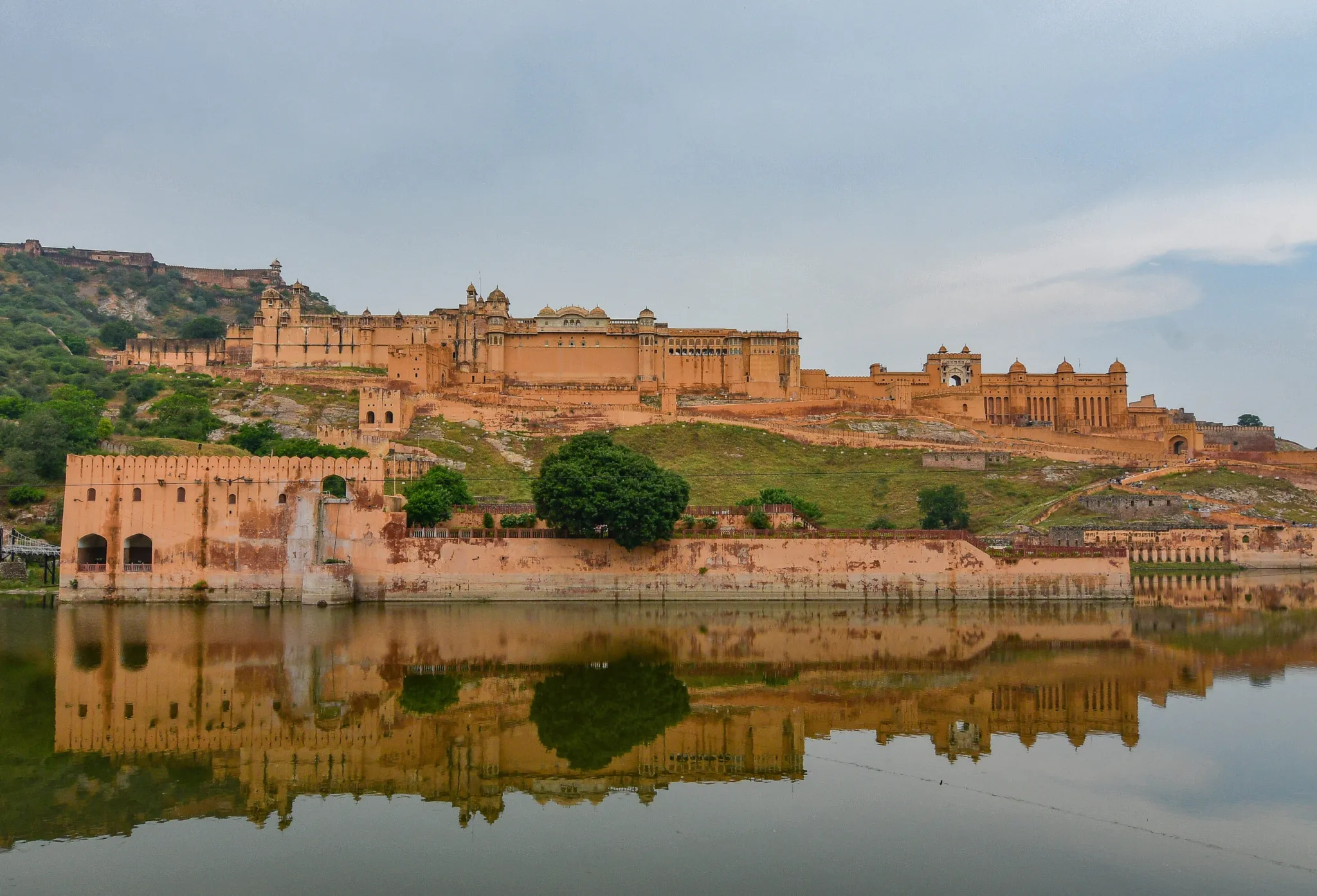 Amber Fort Jaipur Overview with Maota Lake