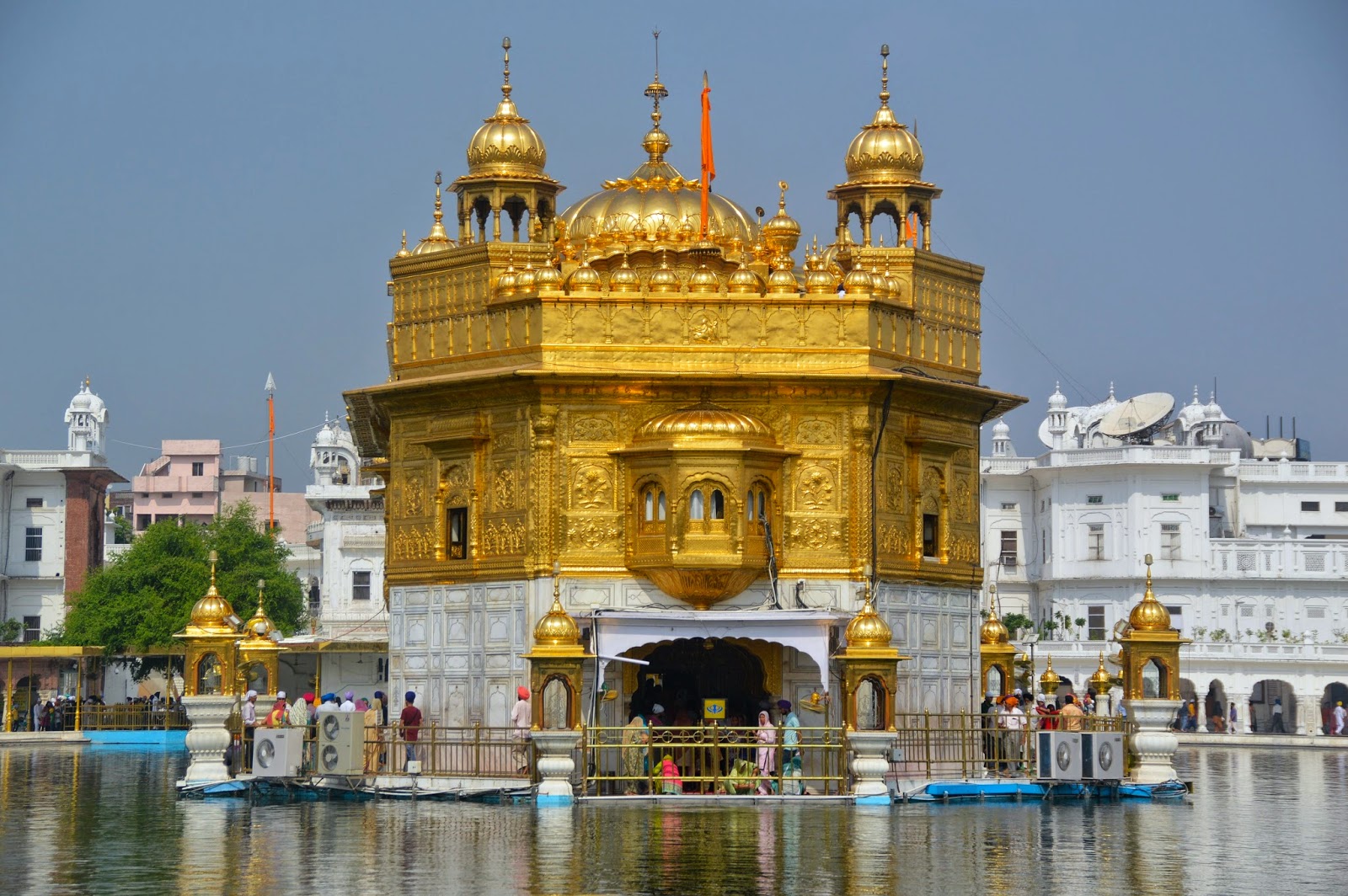 Golden Temple illuminated at night