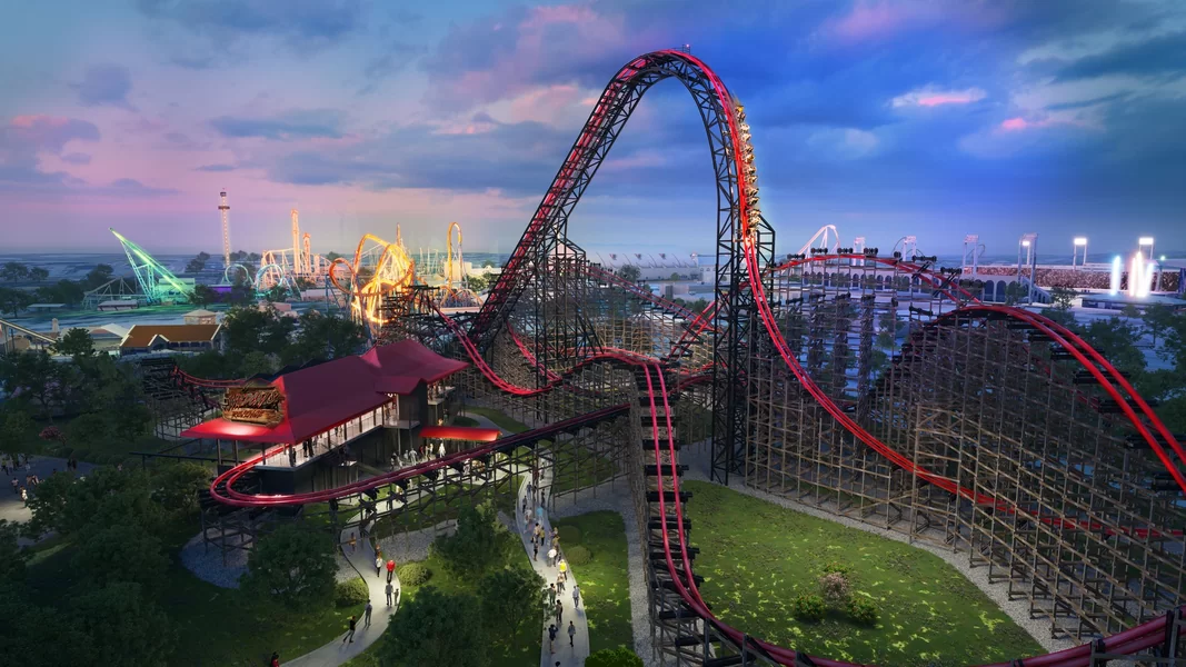 Thrill rides at Worlds of Wonder land park Noida