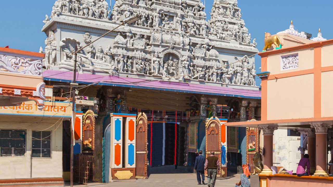 Annapurna Temple Indore entrance with traditional architecture