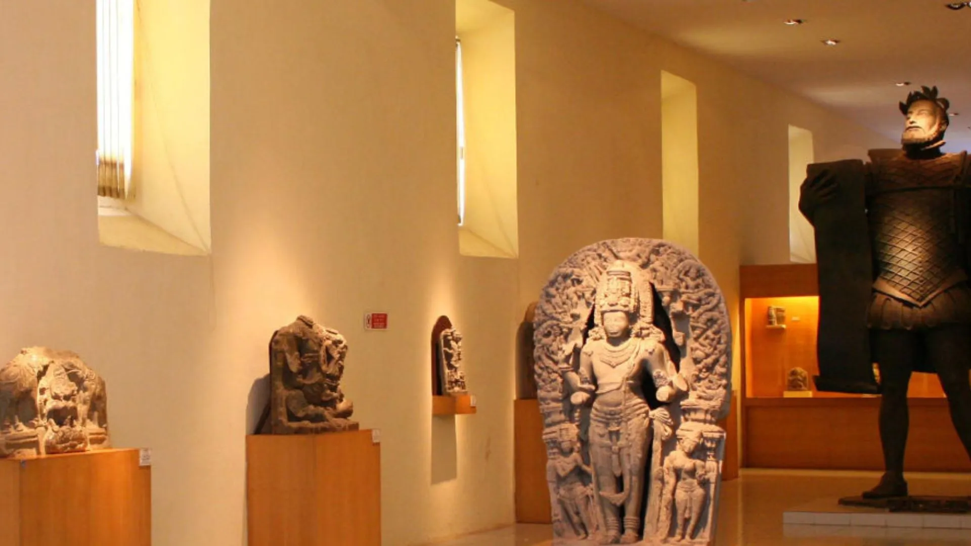Ancient Hindu sculptures on display at Archaeological Museum Goa
