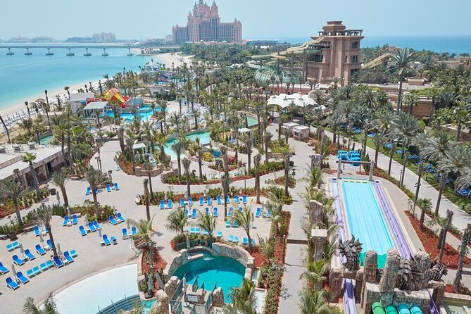 Location map of Aquaventure Waterpark at Atlantis The Palm Dubai