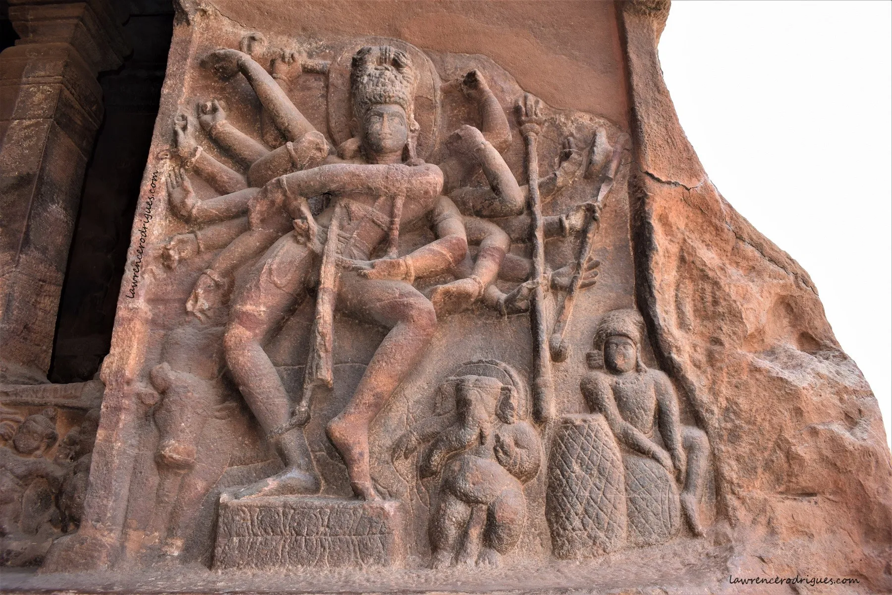 Nataraja panel in Badami Cave 1