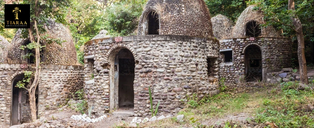 Walking route and exploration zones inside Beatles Ashram Rishikesh