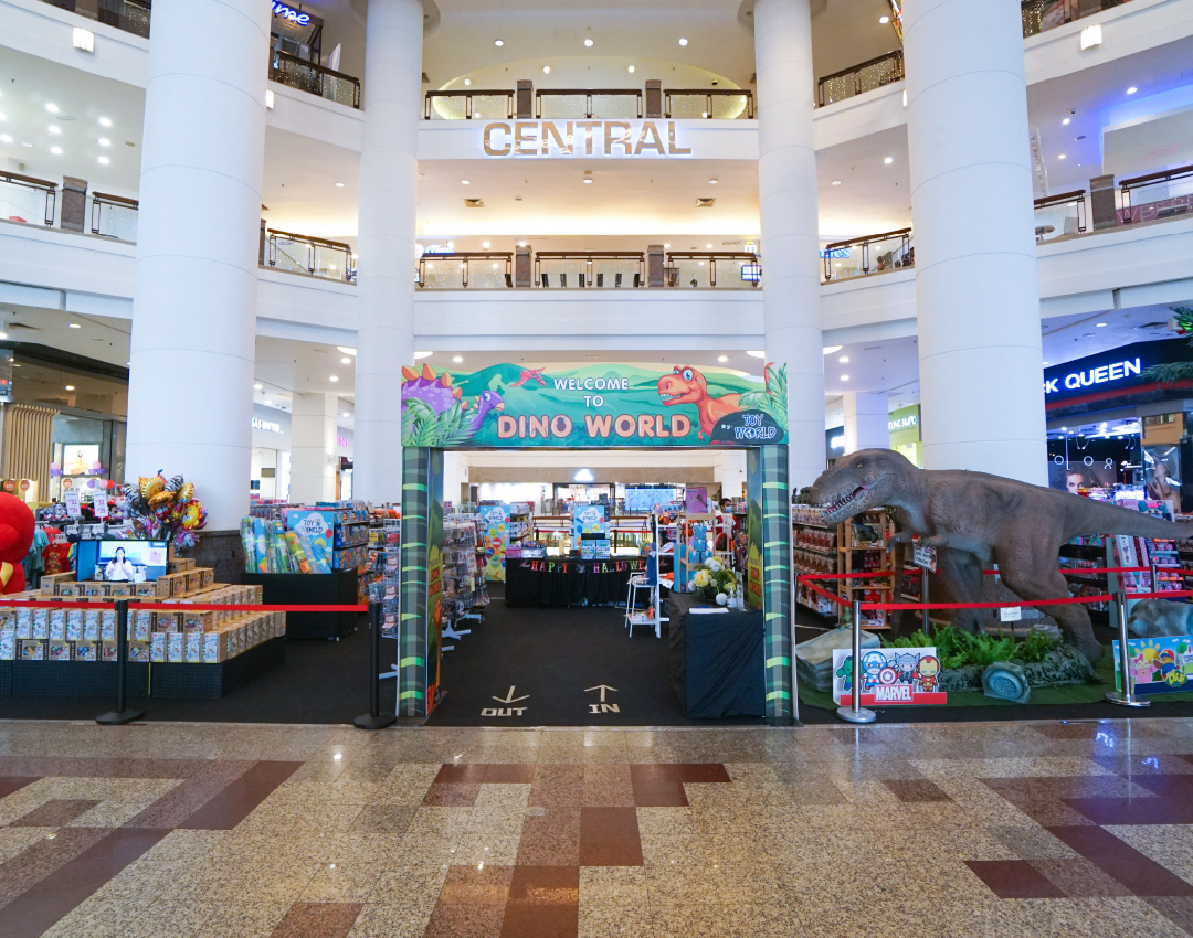 Shopping floor and storefronts in Berjaya Times Square KL