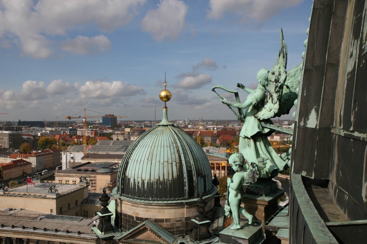 View from Berlin Cathedral dome over city