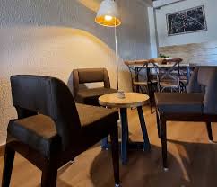 Coffee table and snack presentation at cafe in Amritsar