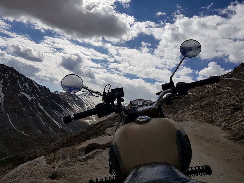 Leh Ladakh route riding with rental motorcycles