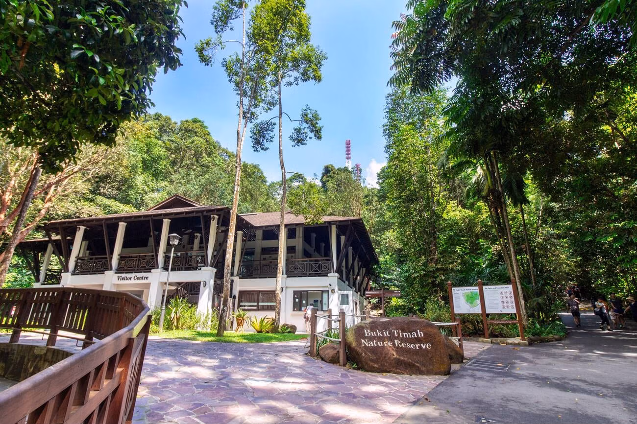 Conservation history board near Bukit Timah trails
