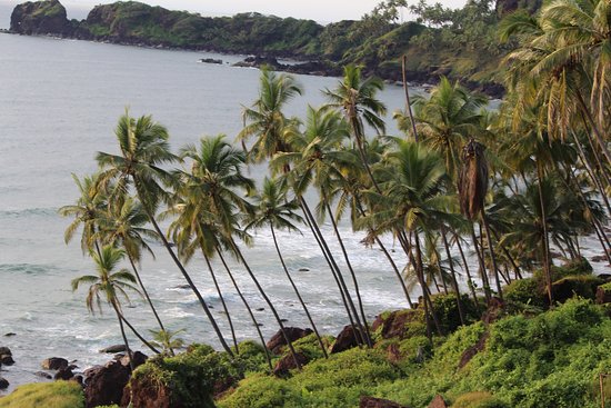 Cliff and sea view from Cabo De Rama Fort