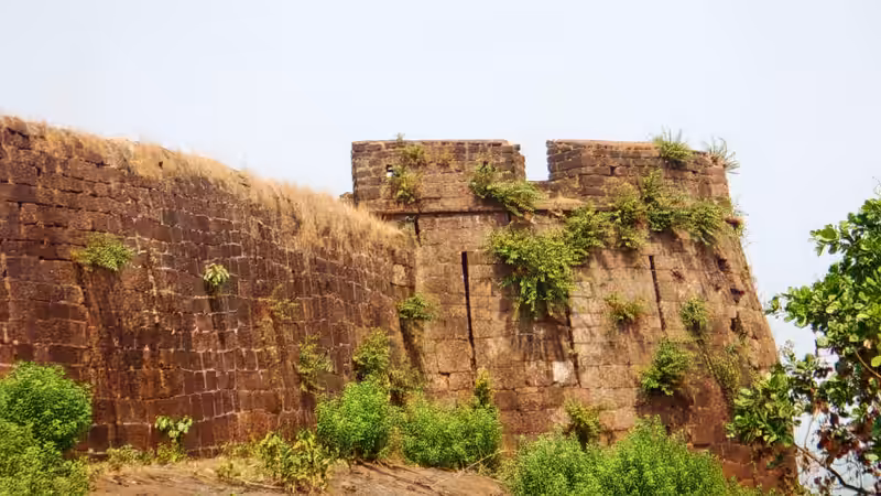 Fort walls at Cabo De Rama Goa