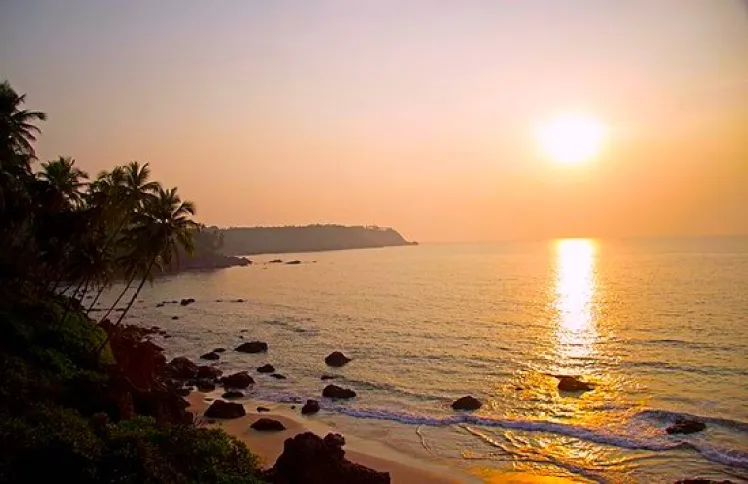 Sunset point at Cabo De Rama Fort Goa