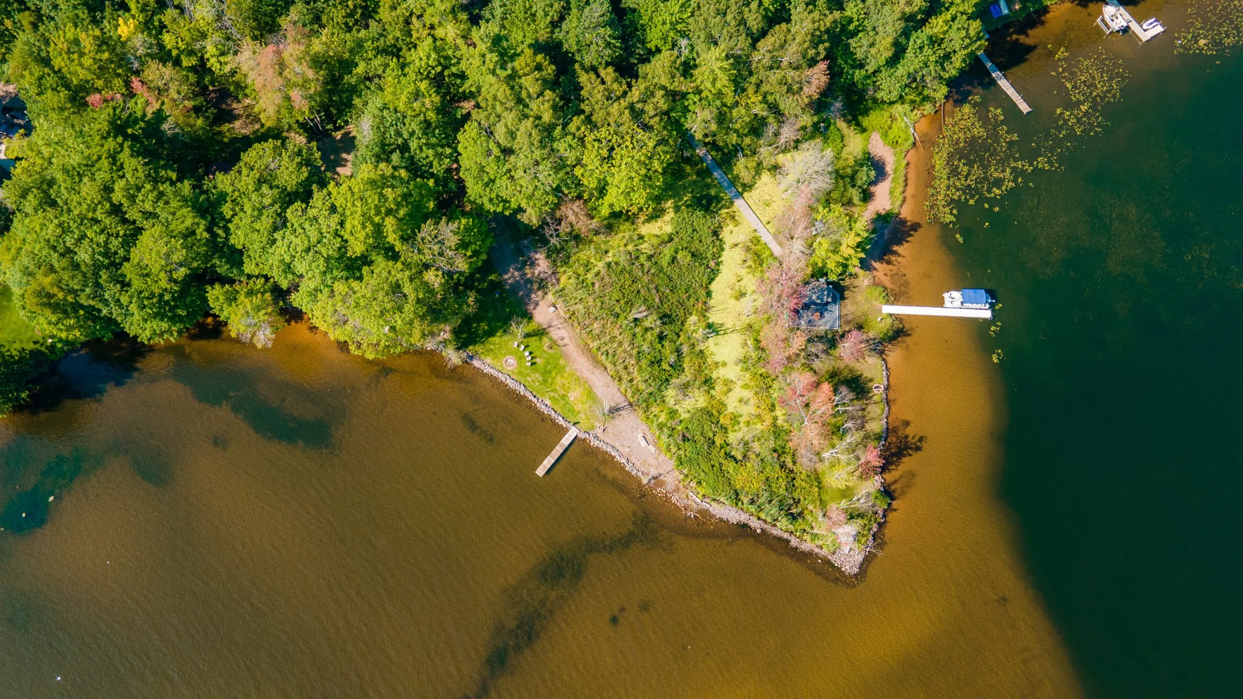 Aerial view of Campbell Bay Great Nicobar Island