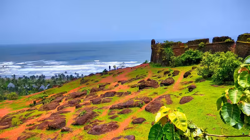 Chapora Fort Overview from Vagator Beach