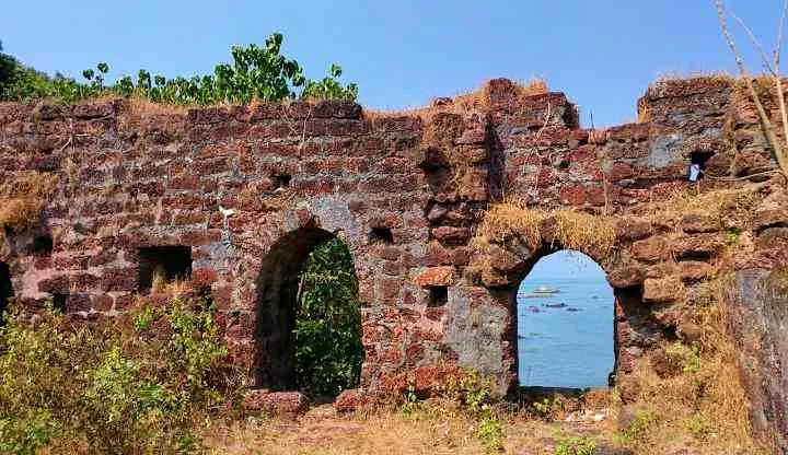 Ancient Laterite Stone Walls of Chapora Fort