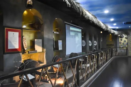 Exhibit hall inside Charkha Museum Delhi