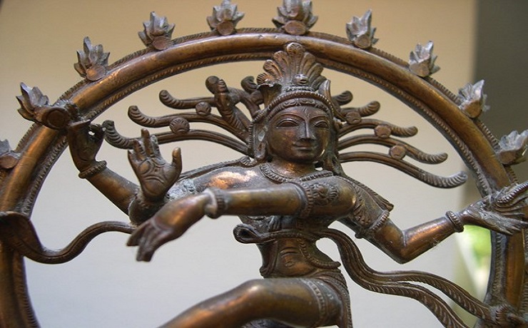 Iconic Nataraja bronze image depicting Shiva's cosmic dance