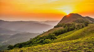 Beautiful scenery during trekking in Chikmagalur