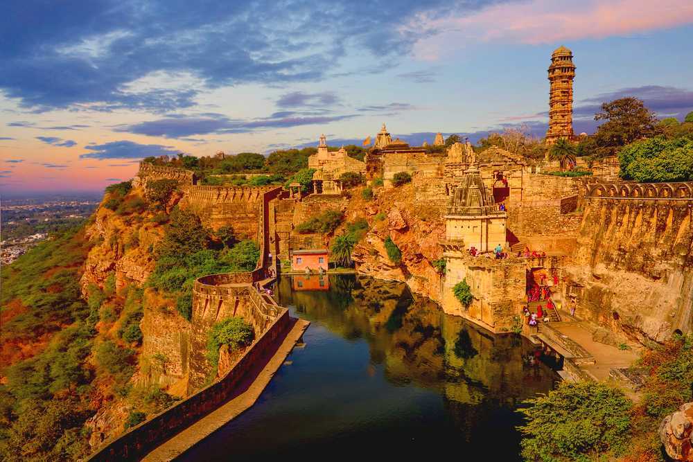 Chittorgarh one day and two day fort itinerary planning map