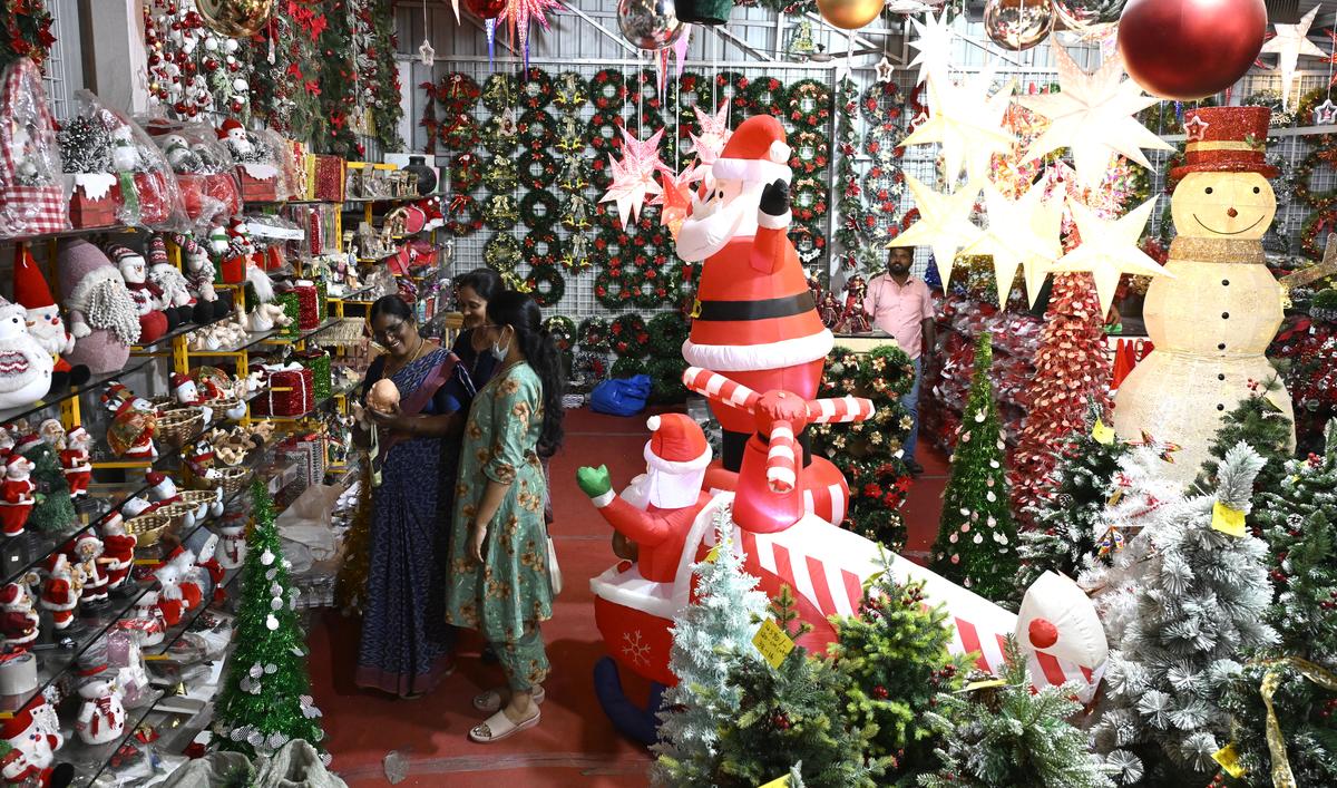 Christmas decorations and displays in Hyderabad