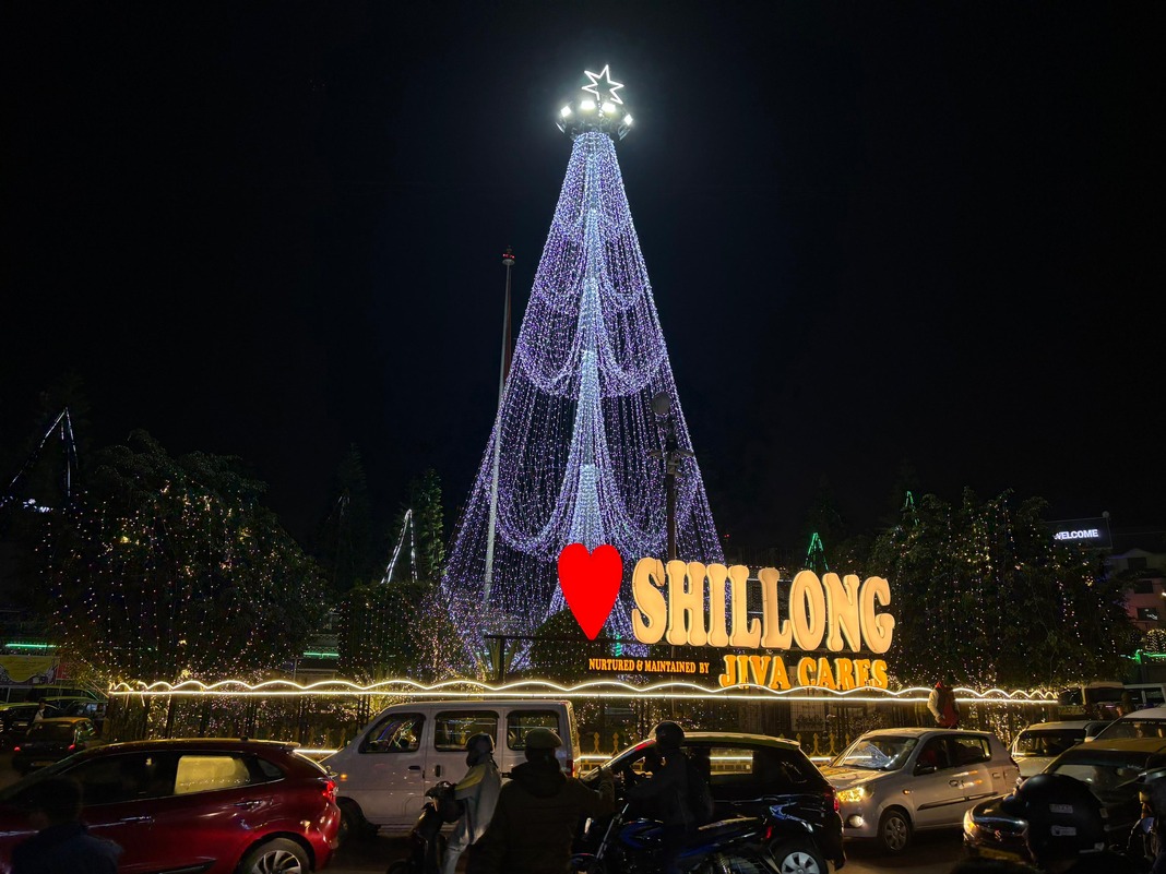 Christmas decorations in Shillong Meghalaya