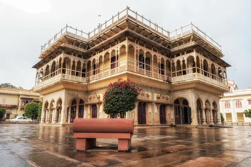 Mubarak Mahal Courtyard at City Palace Jaipur