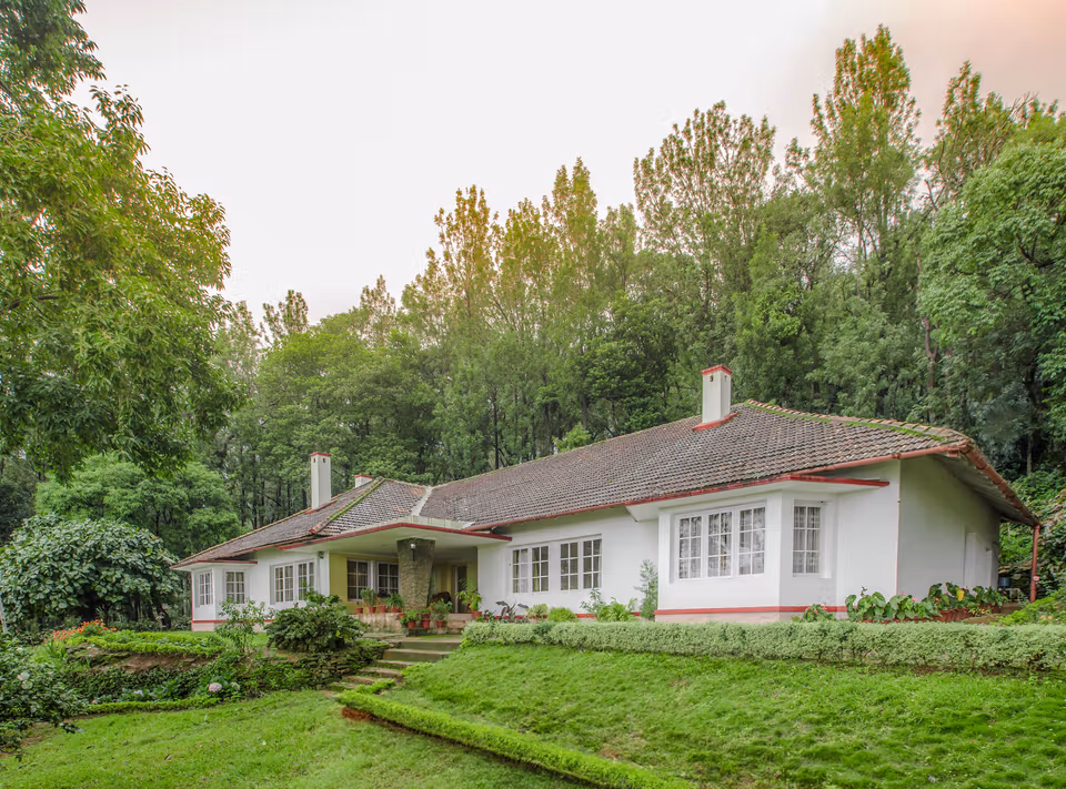 Colonial-era bungalow at coffee plantation