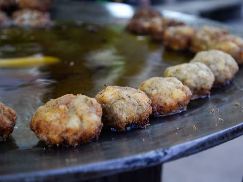 Evening street food and restaurant activity in Coimbatore