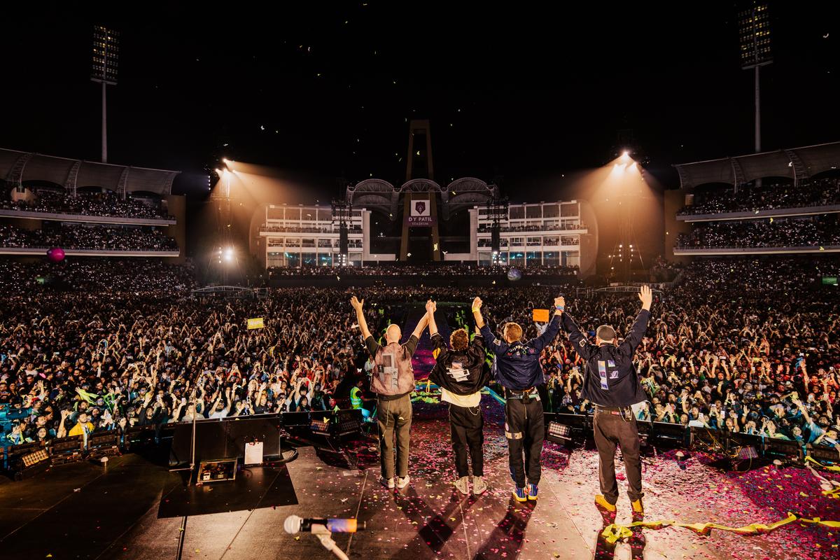 Live concert stage view during major Mumbai music event