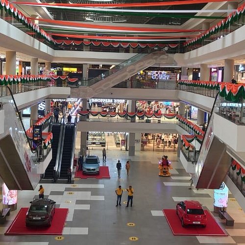 Indoor shopping lanes inside Crawford Market Mumbai