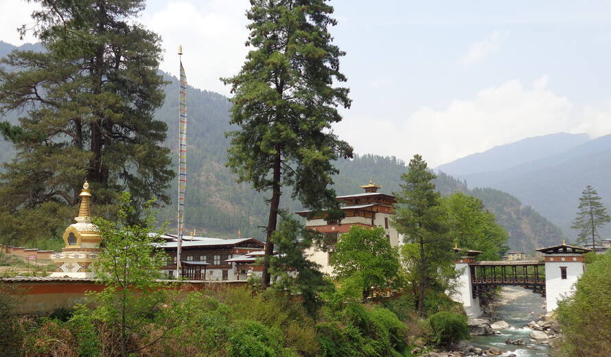 Traditional cultural landscape in Bhutan