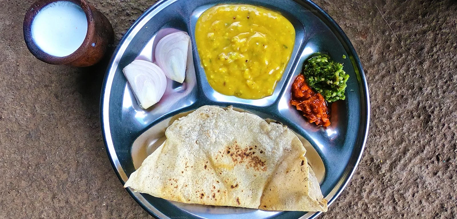 Pithla Bhakri Maharashtrian specialty in Pune