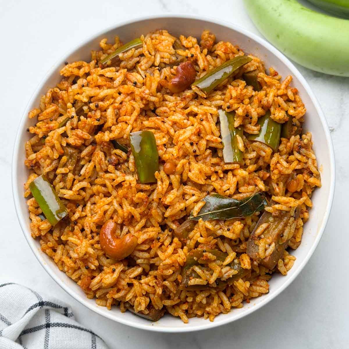 Vangi Bhat in Pune Maharashtrian food setting