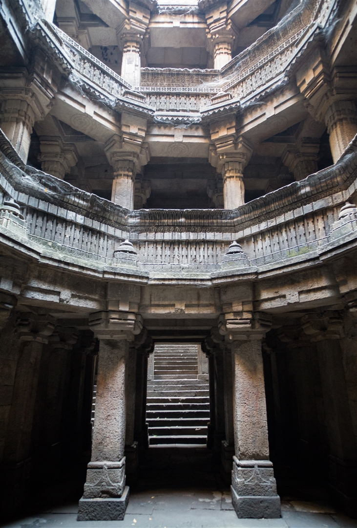 Interior view of Dada Hari Ki Vav stepwell