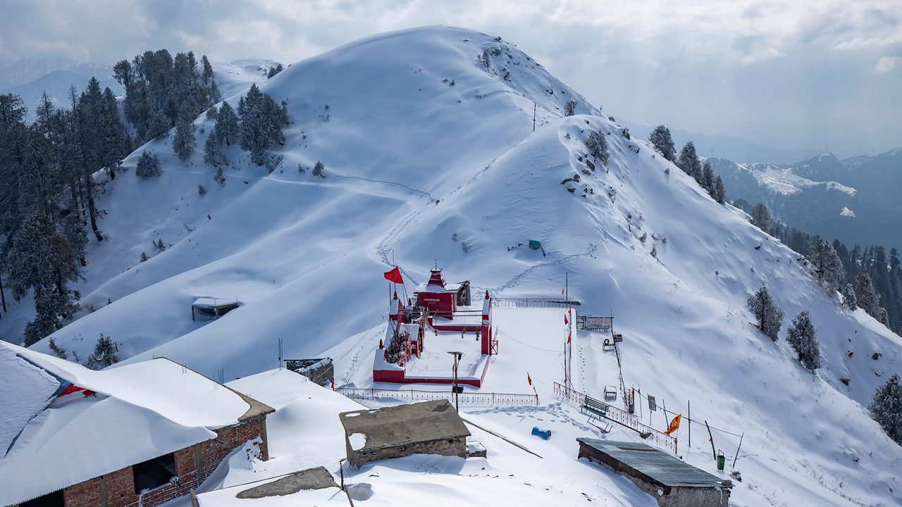 Pholani Devi Temple at Dainkund Peak summit