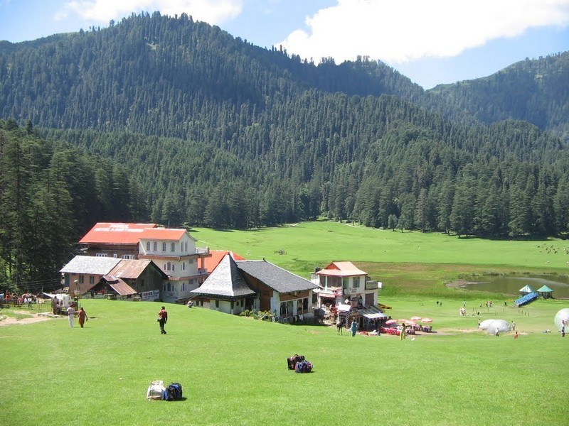 Khajjiar meadow near Dalhousie Himachal Pradesh