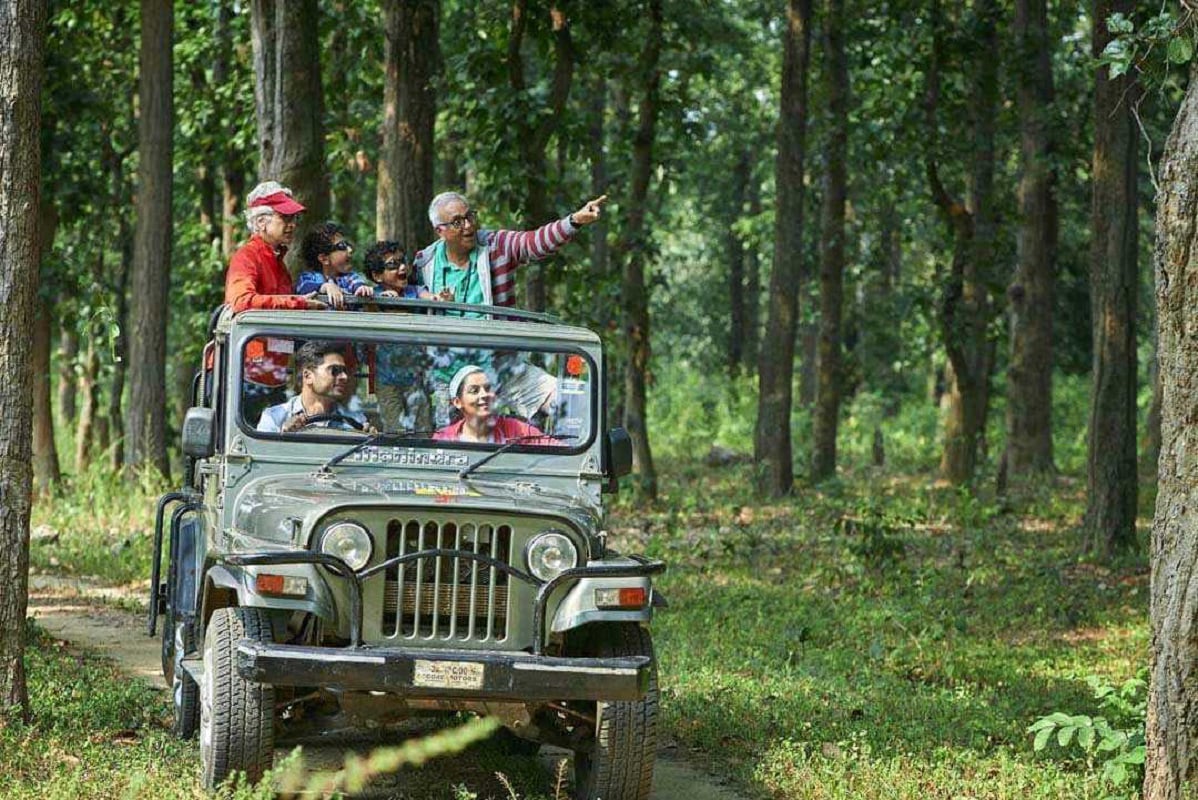 Wildlife safari jeep in Dandeli Wildlife Sanctuary