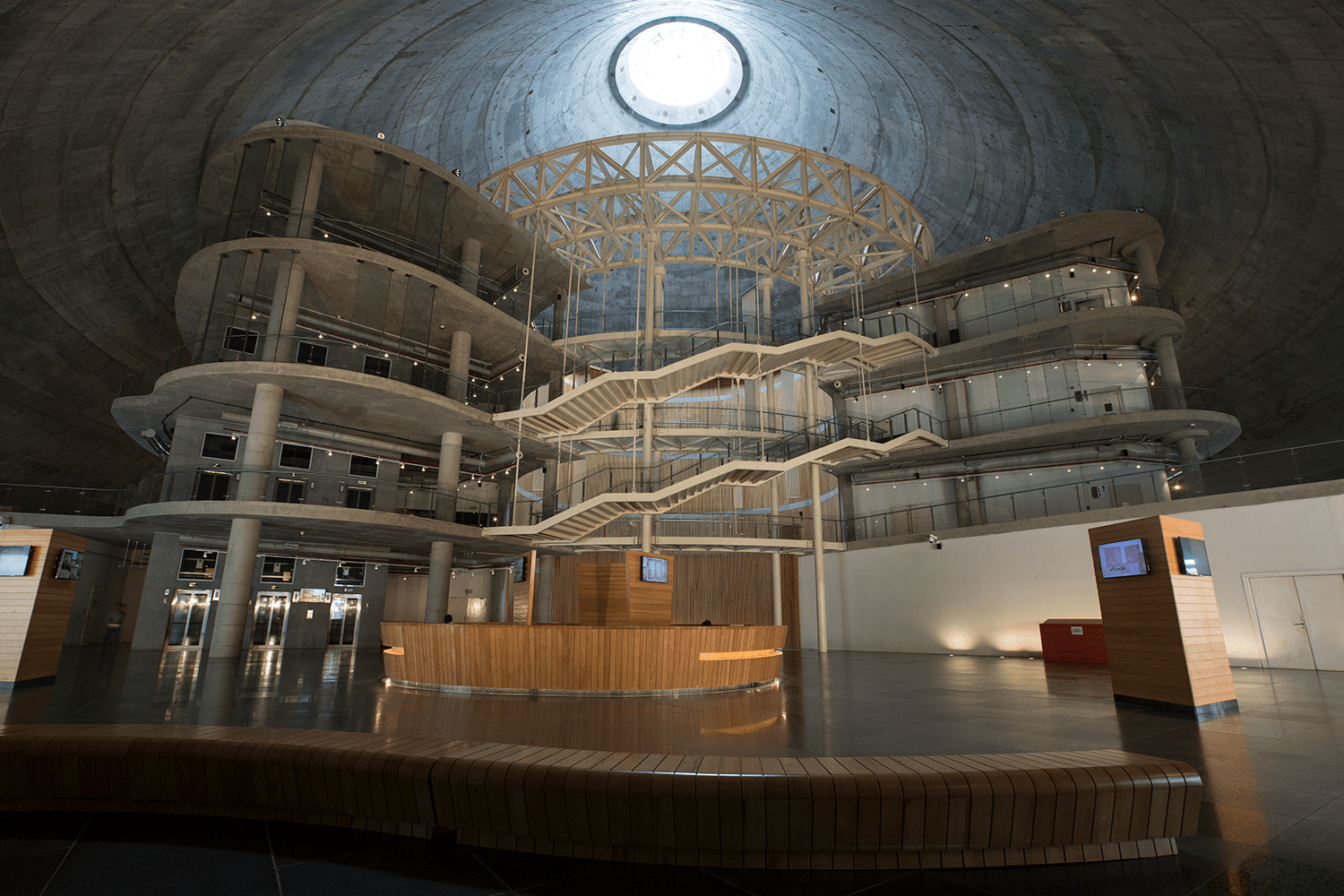 Interactive exhibition gallery inside Dandi Kutir
