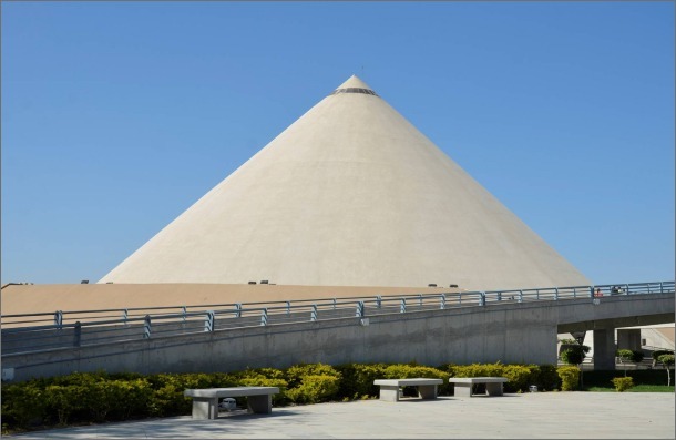 Exterior architecture of Dandi Kutir Gandhinagar