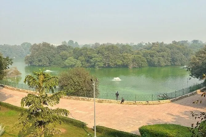 Evening green landscape in Deer Park Delhi