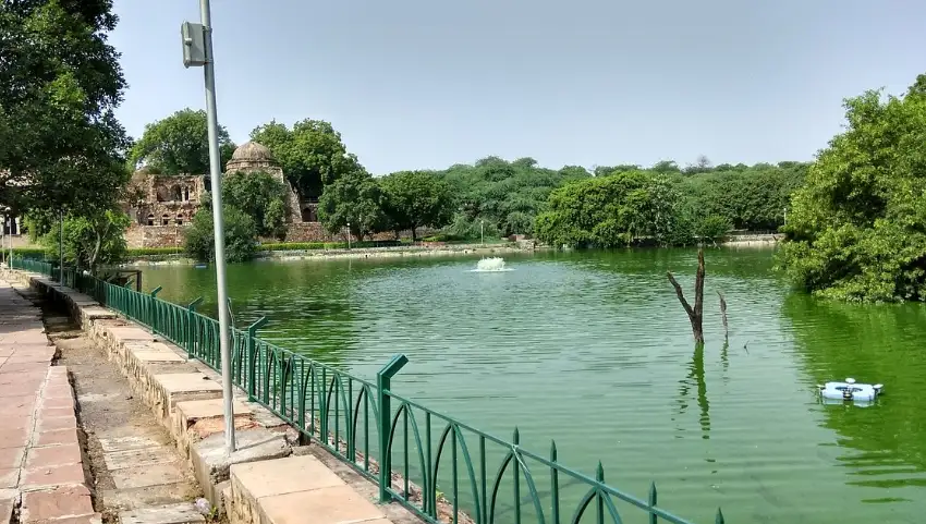 Walking trail inside Deer Park Delhi