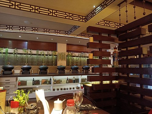Interior seating at Dejavu Restaurant Shillong