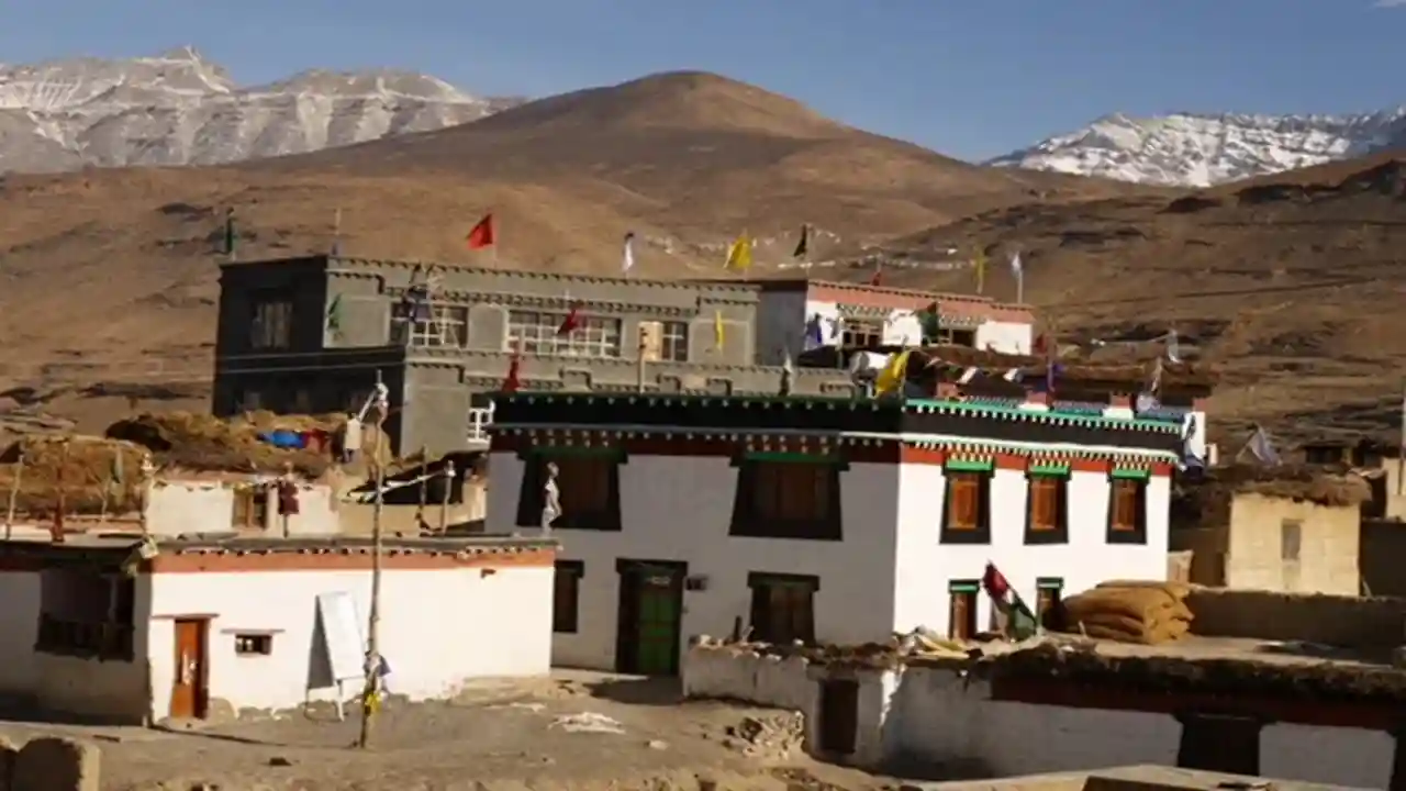 Traditional house in Demul Village Spiti