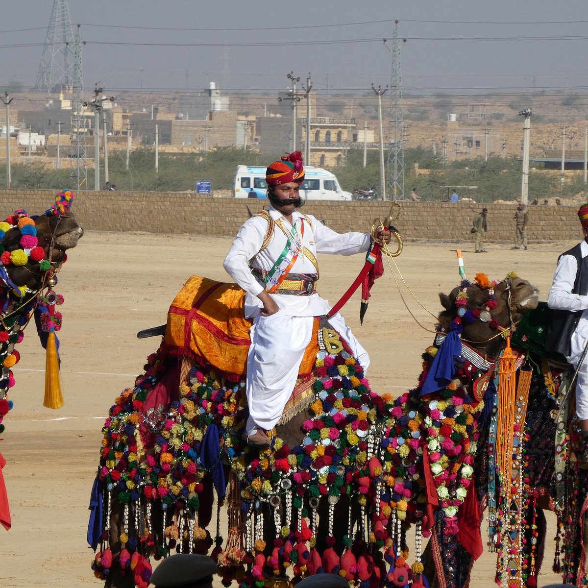 Decorated camel at Desert Festival Jaisalmer